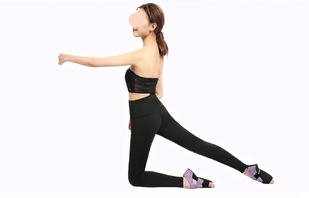 Non Slip Socks Women Breathable Toeless Socks Gym Fitness Aerial Yoga Dancing Pilates Socks Ladies Sport Inner Socks Esg16378