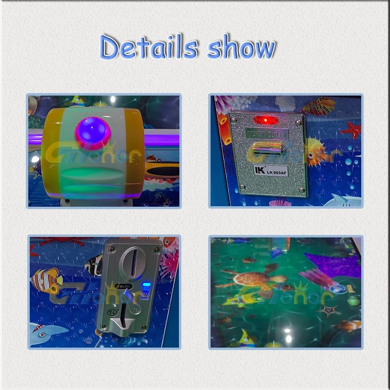 Indoor Playground Arcade Hunting Fish Game Coin Operated Simulator Video Catch Fish Fishing Table Game Arcade Redemption Games Machine for Kids