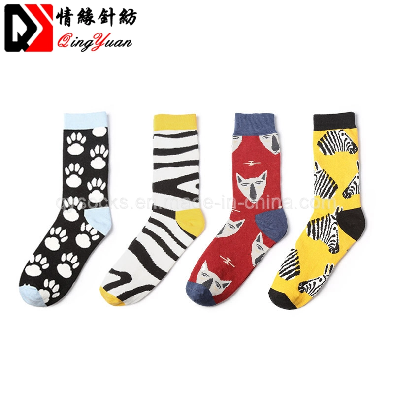 Jacquard Socks Custome Pattern Funny Socks Men Crew Socks