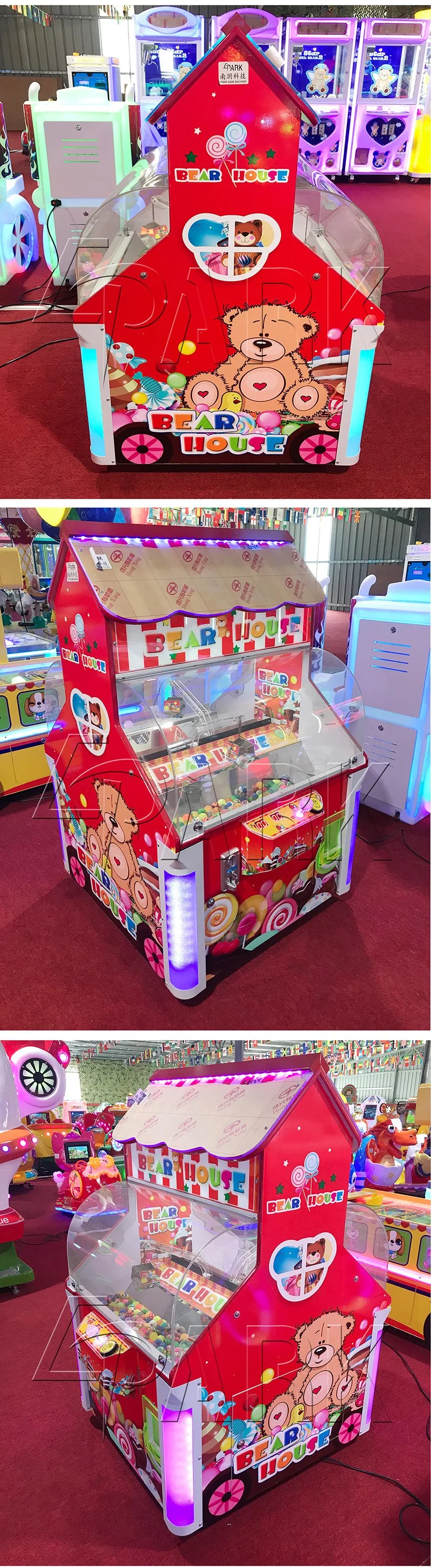 Coin Operated Sweet Candy House Arcade Game Gift Vending Machine
