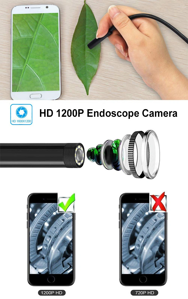 WiFi Wireless Pipe Camera Driver USB Endoscope Camera Smartphone Endoscope Camera