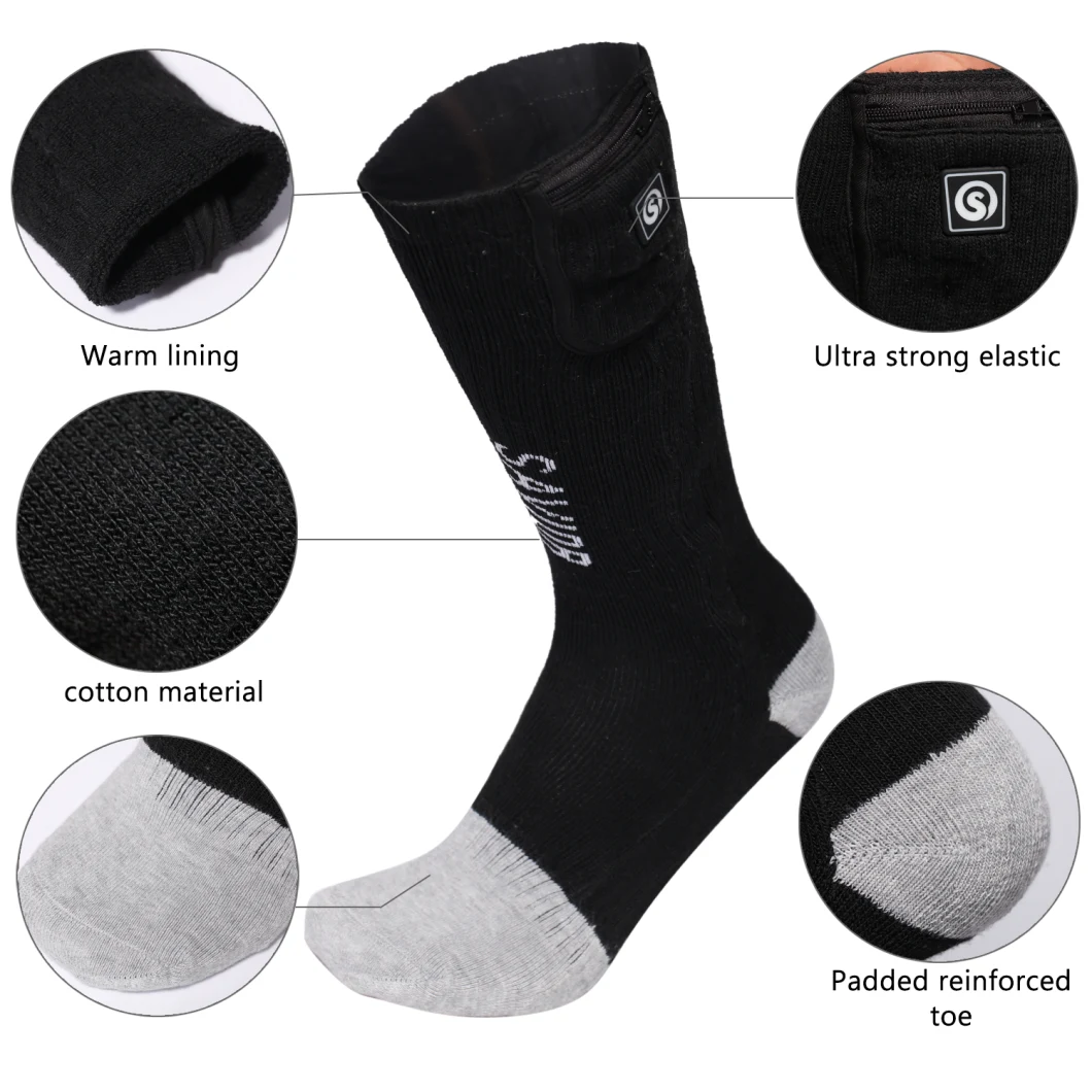 Heated Socks Motorcycle Sport Warm Socks for Outdoor Sporting