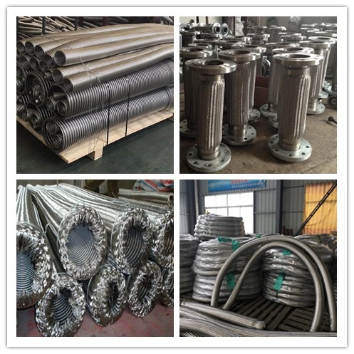 High Quality Stainless Steel Corrugated Wire Braided Flexible Hose with Welded End Fittings