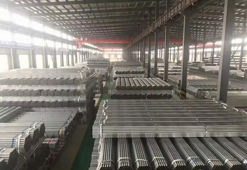 Galvanized Steel Pipe Tubes Ms Round Pipes Weight Q235 Round Pre Galvanized Steel Pipe/ Tube