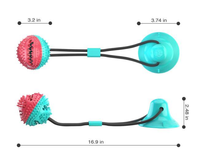 Dog Rope Ball Chew Tug Toys Dog Toothbrush Cleaning Chewing Playing Dog Playing Balls