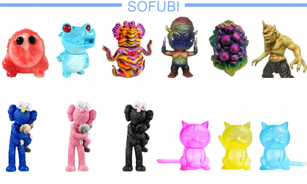 Customized Japanese Sofubi Vinyl Toy, OEM Cat Art Toy Maker, Designer Soft Vinyl Toy for Artist