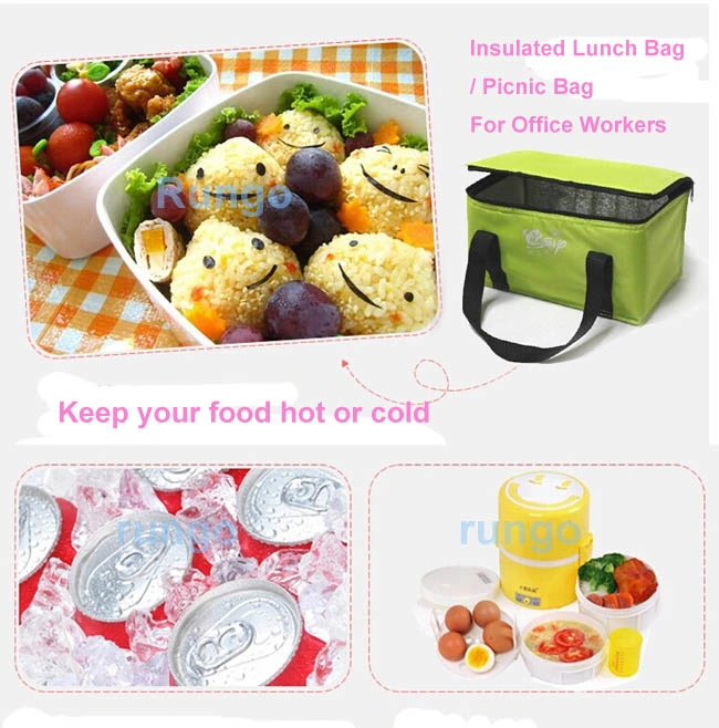 Polyester Cooler Lunch Bag Lunch Box Bag Insulated Polyester Cooler