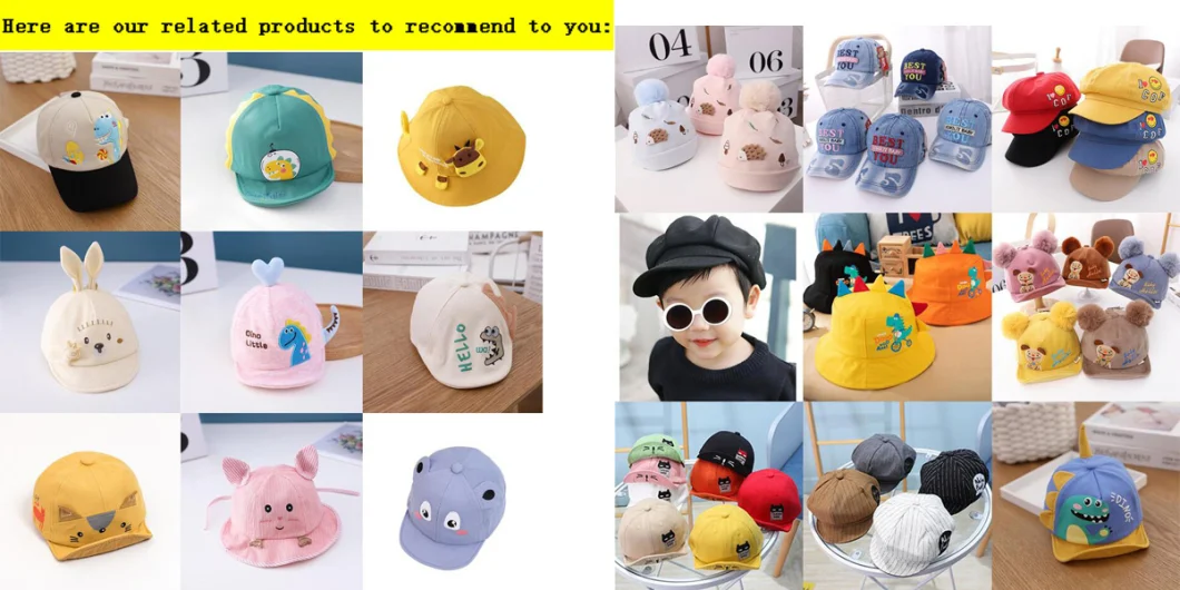 Dinosaur Baby Hat Cotton Double-Sided Bucket Hat Baby Spring Autumn Hats Kids Hats Toddler Baby Accessories