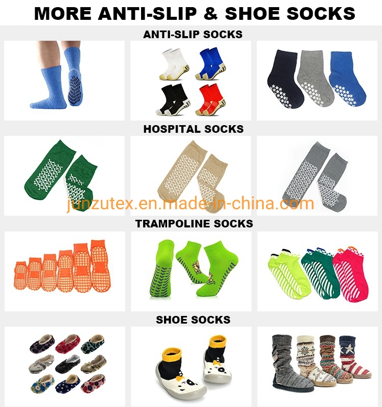 Non-Slip Trampoline Sport Grip Socks Anti Slip Grip Custom Logo Trampoline Ankle Socks Non Slip Sports Athletic Non Slip Socks