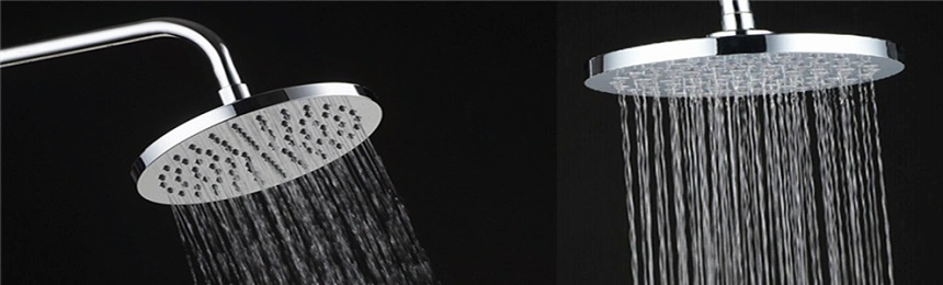 Hy-040 & Hy-5040 Round Five-Function Handheld Shower and Overhead Shower Combination Chromed Shower Head