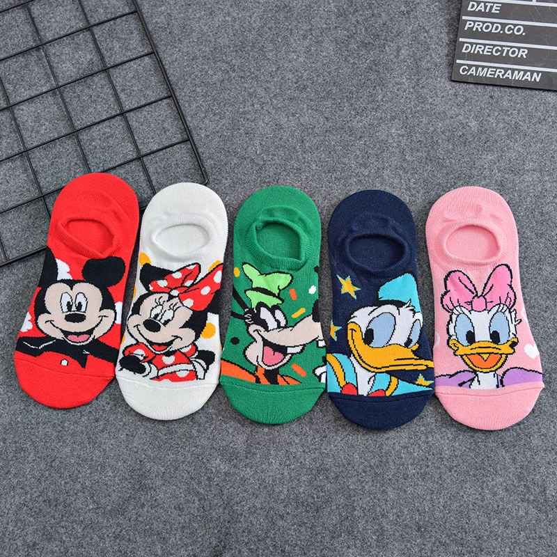 Summer Korea Socks Women Cartoon Mouse Socks Cute Animal Funny Ankle Socks Cotton Invisible Socks