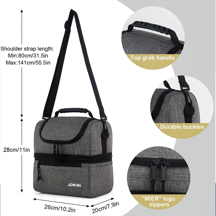 Best Quality Insulated Zip Closure Foldable Tote Lunch Cooler Bag