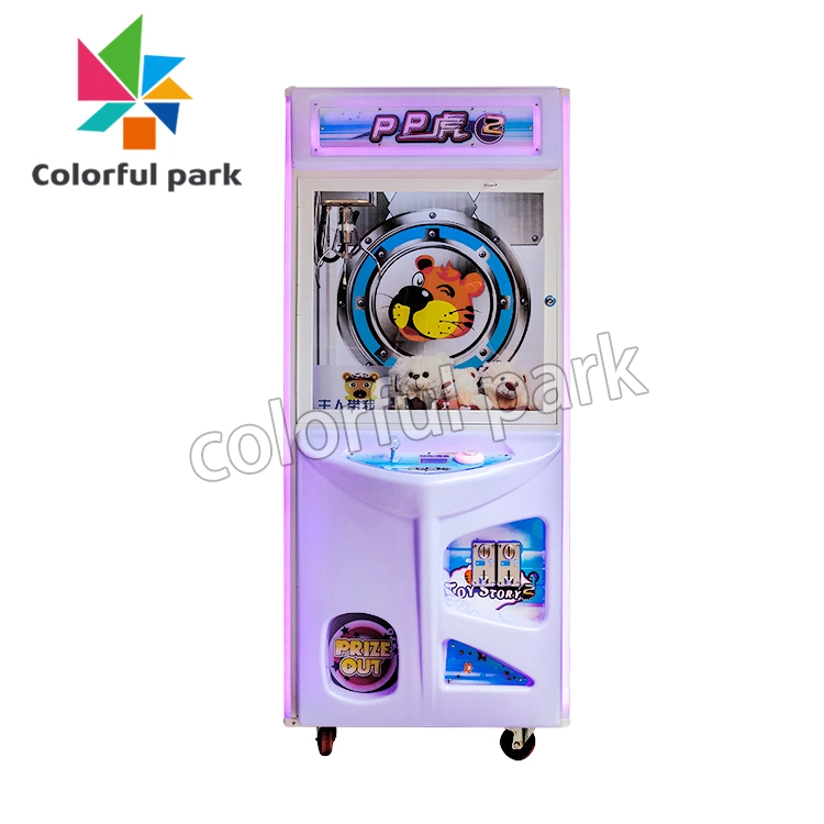 Colorful Park PP Tiger Coin Operated Arcade Machines Claw Crane Machine