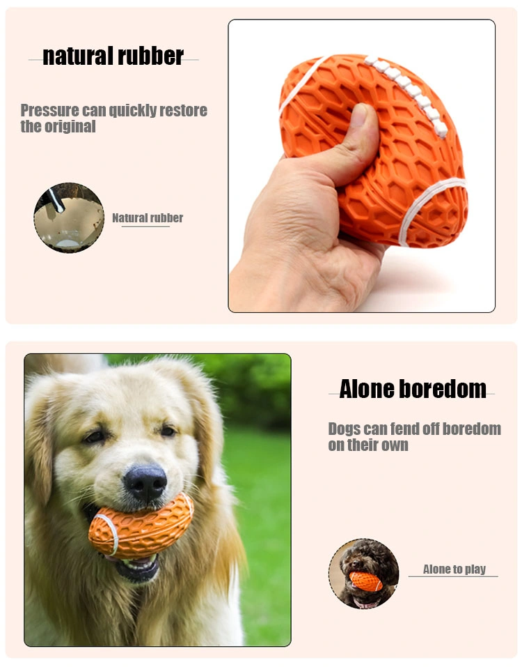 Vking Rubber Durable Chew Vocal Pet Toys Ball for Dogs