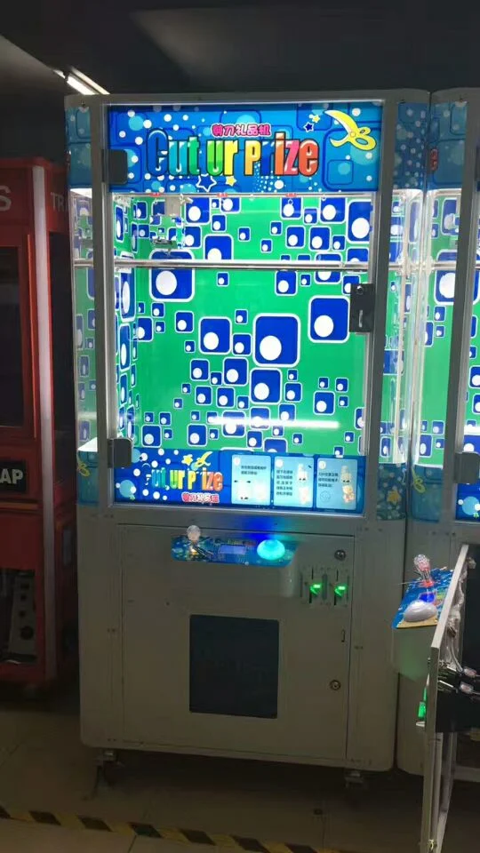 Crazy Scissors Cut Prize Machine Cut Rope Arcade Coin Operated Vending Game Machine