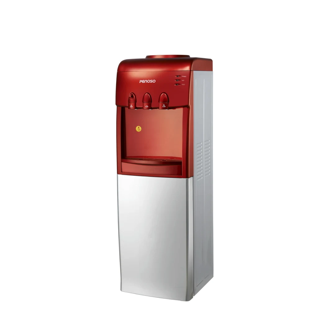 New Type Hot and Cold Compressor Vertical Water Dispenser with 2 Taps Water Cooler Cabinet