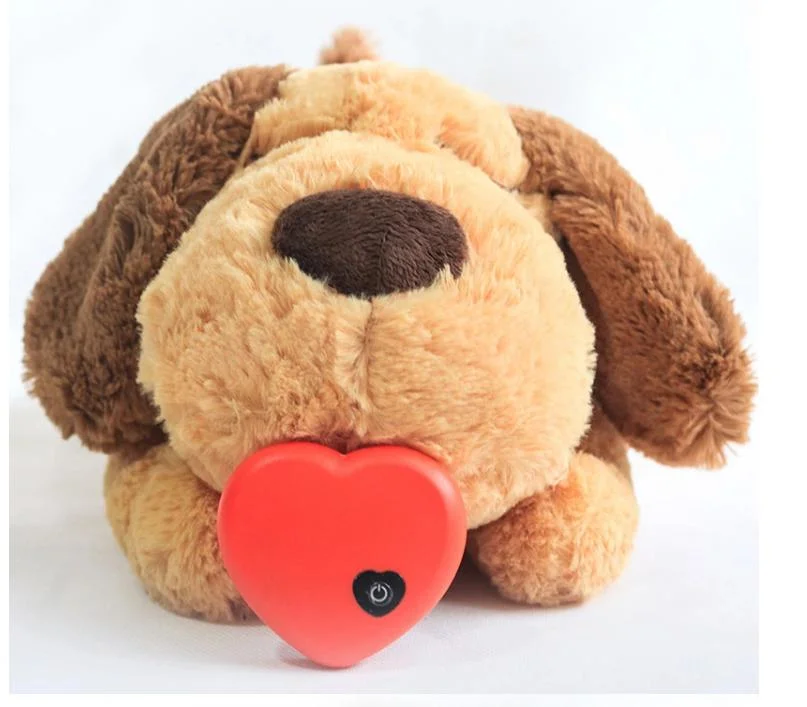 Pet Anxiety Companion Sleep Toy Dog Interactive Plush Heartbeat Cat Toy Pet Toy