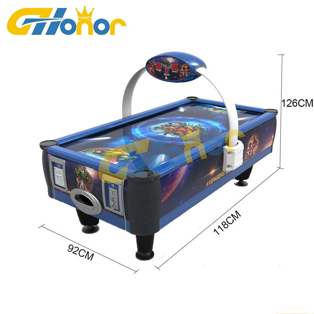 Newest Design Coin Operated Air Hockey Table Game Arcade Air Hockey Game Machine Arcade Sport Game Redemption Lottery Ticket Game Machine for Kids