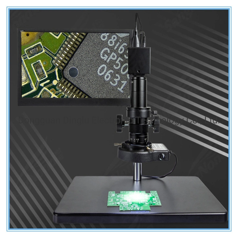 HD HDMI/USB Digital 8m Pixel Industrial CCD Electronic Microscope with Screen