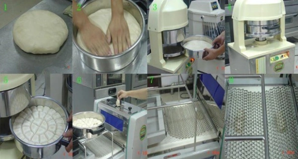Commercial Semi Automatic Dough Rounder Bakery Machines Dough Divider Bread Making Line Dough Divider Rounder