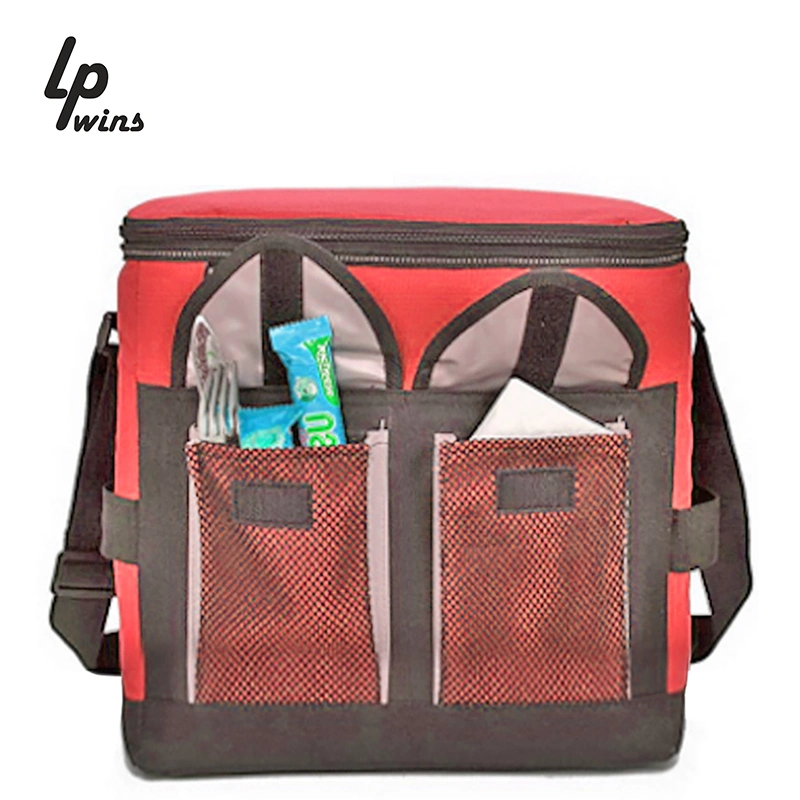 Deluxe Dual Compartment Insulated Lunch Cooler Lunch Bag with Removable Shoulder Strap