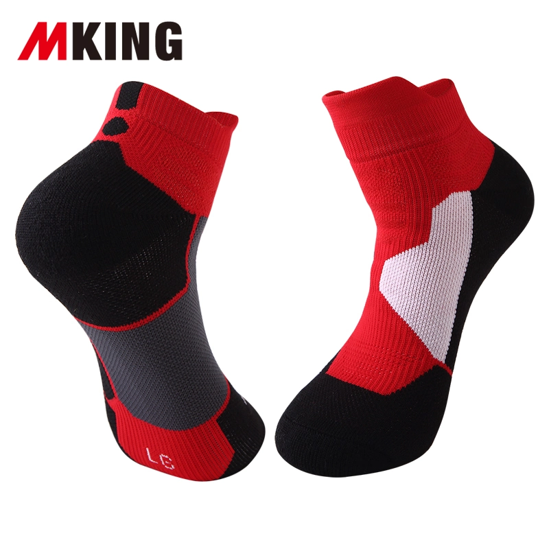 Wholesale Breathable Antislip Men Sports Socks MID Crew Outdoor Compression Running Socks