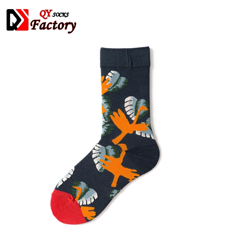 High Quality Jacquard Cotton Funny Socks for Women