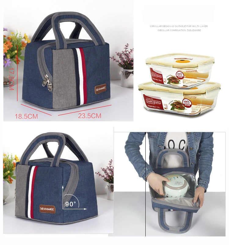 Wholesale Tote Cool Warm Fast Delivery Insulated Cooler Lunch Bag for Picnic