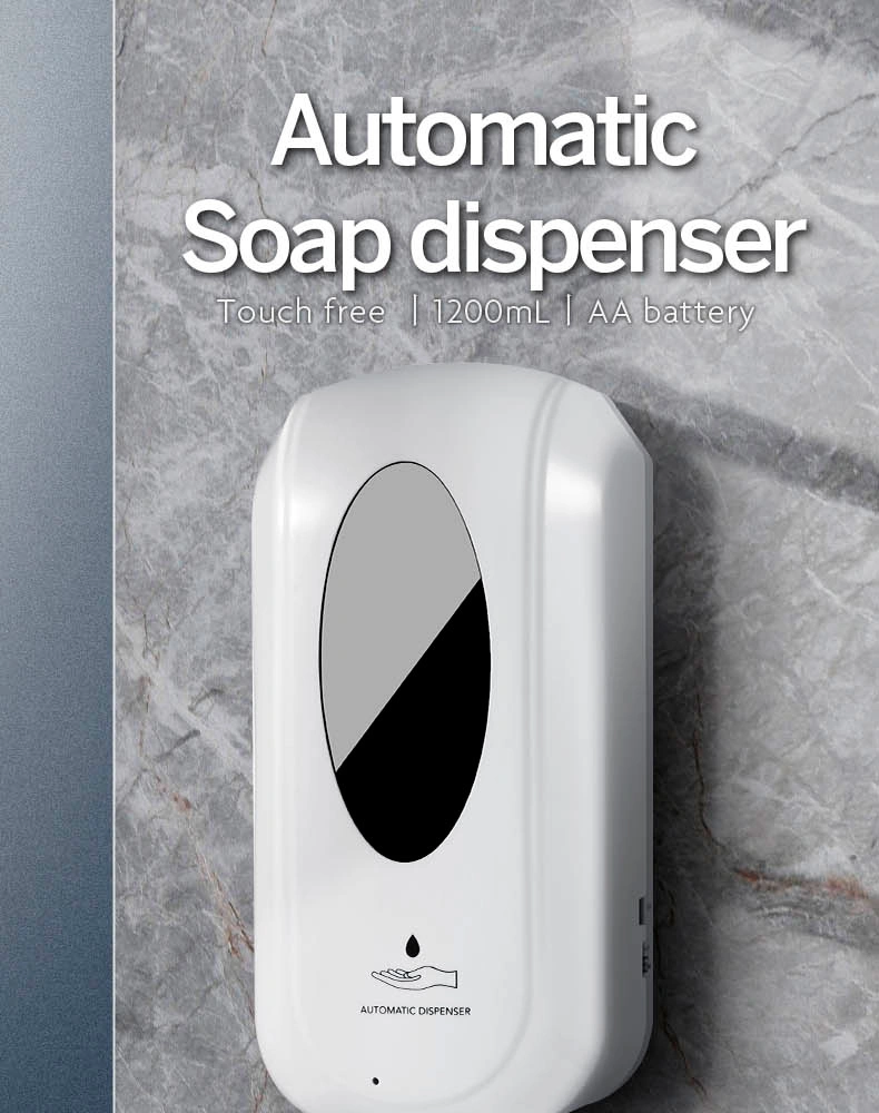 Sensor Dispenser Automatic Soap Dispenser Wall Mounted Plastic Hand Sanitizer 1200ml Water Dispenser