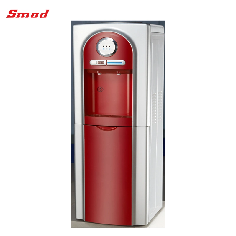 Red Color Freestanding Cold Normal Water Dispenser with Refrigerator