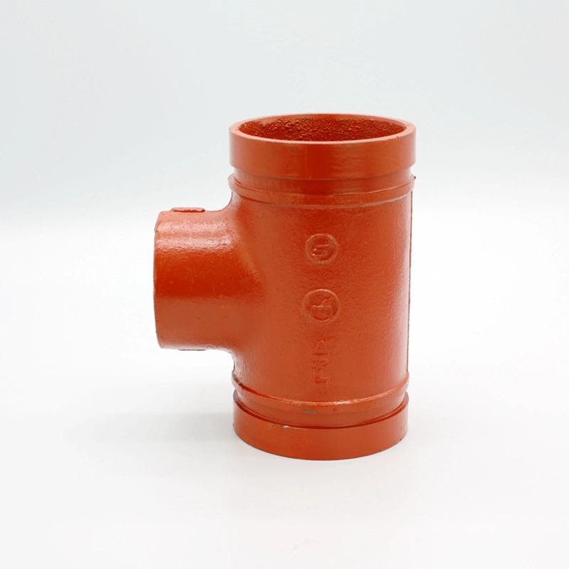 Grooved Fittings, Ductile Iron Pipe Fitting -Threaded Reducing Tees