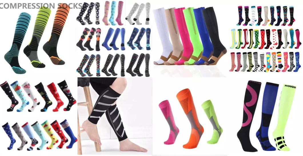 Sports Socks Athletic Sock Running Compression Socks Stockings Men Women Sports Socks for Marathon Cycling Football Knee High Socks