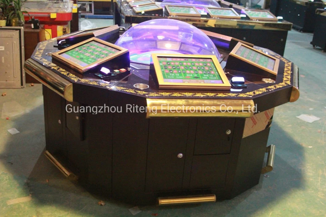 6 Player Gambling Roulette Table Adult Gaming Machines