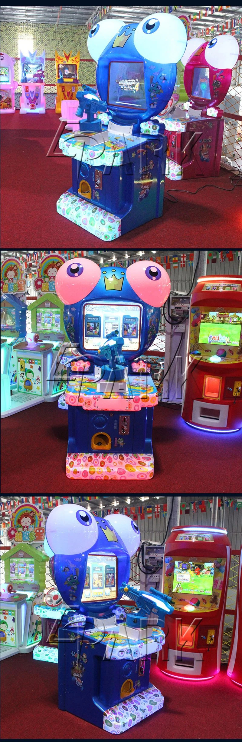 Mini Frog Shooting Arcade Redemption Games Shooting Prize Game Machine