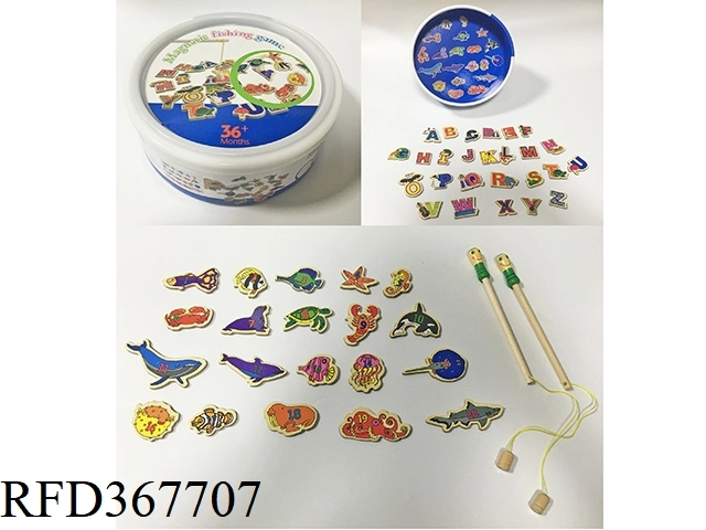 Kids Learning Toy Magnet Toy Colorful Fishing Toy Number Letter Fishing Game