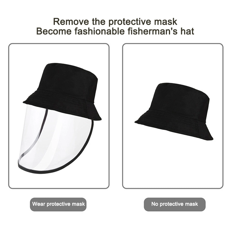 Fashion Adult Protective Fisherman Hat Anti Splash Droplet Isolation Eye Face Shield Hat Kids