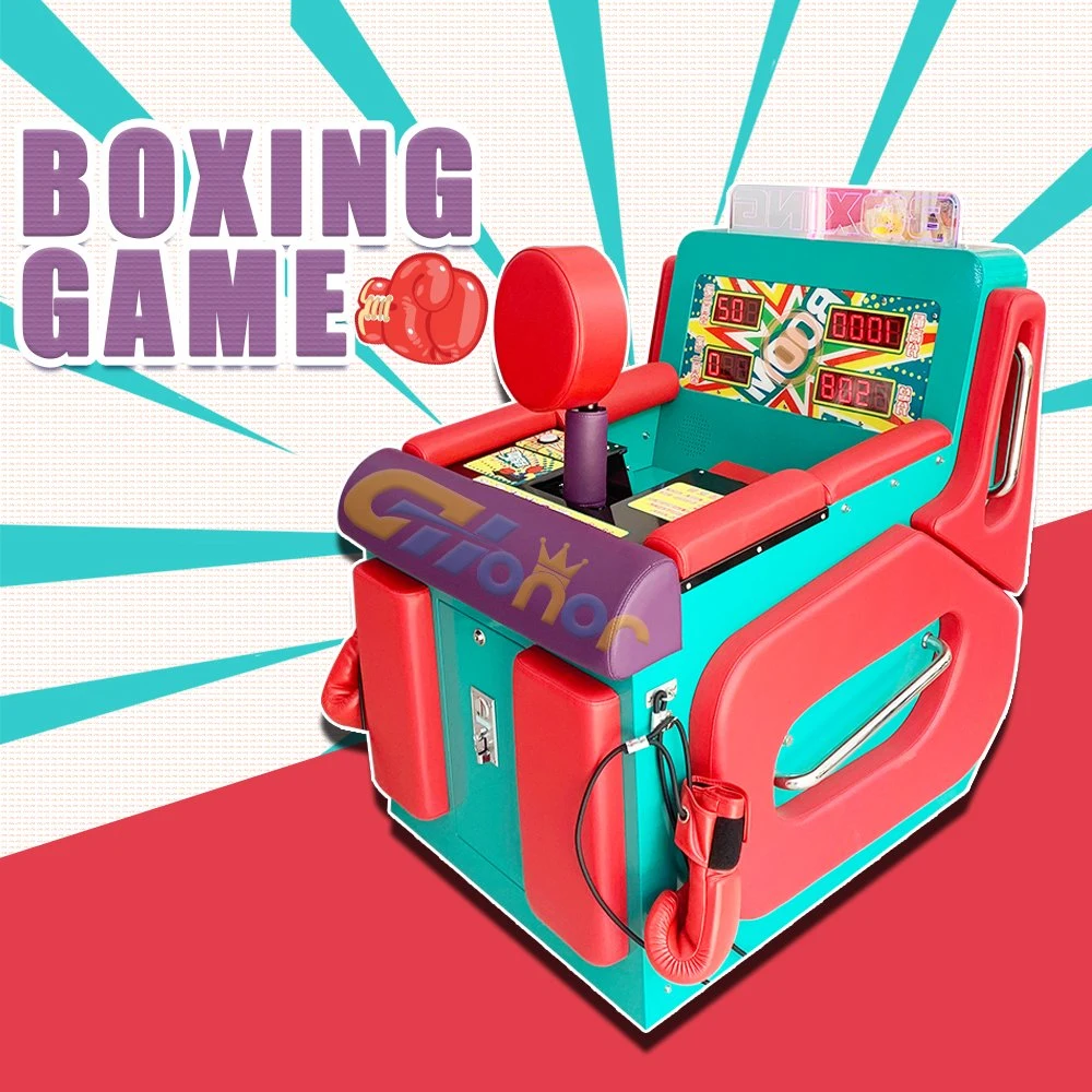 Electronic Arcade Sport Game Machine Coin Operated Boxing Fighting Game Coin Operated Sport Punch Game Machine Arcade Punch Game Machine for Indoor Playground