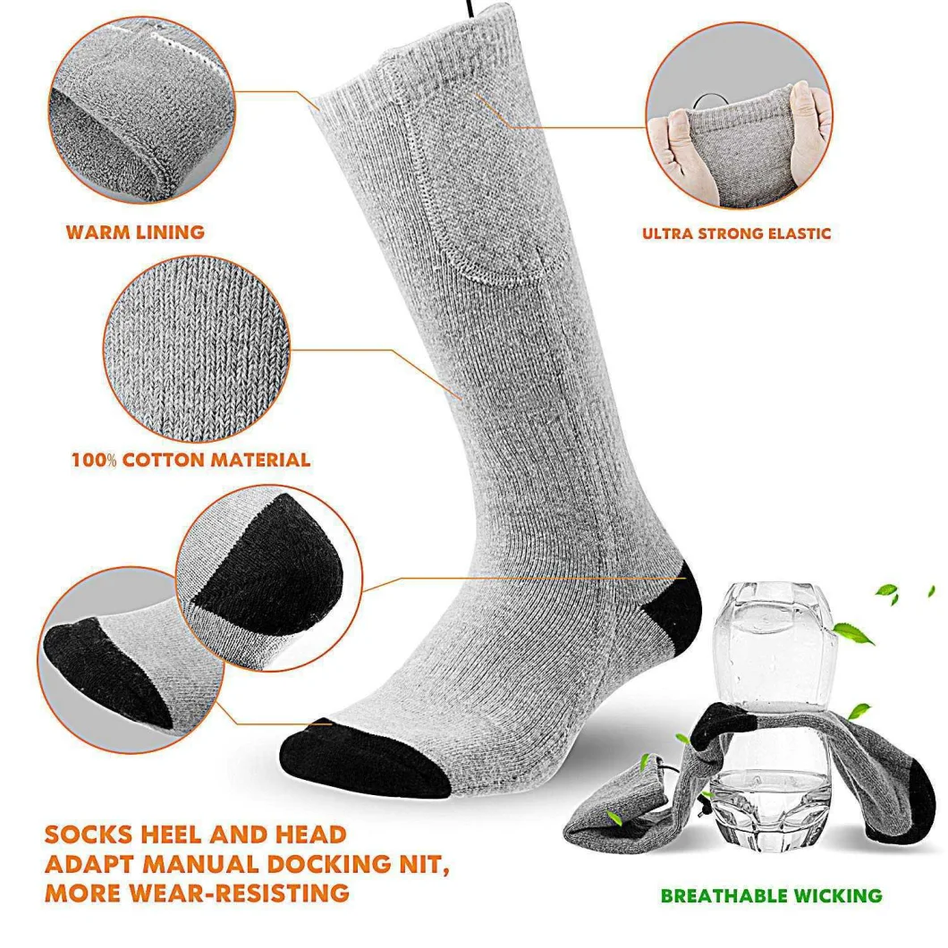 USB Electric Heated Socks Winter Outdoor Working Heating Socks Th13103