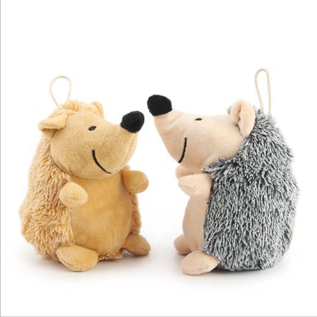 OEM Custom Hound Hedgehog Squeaky Plush Dog Toy Puppy Chew Toy Pet Toy