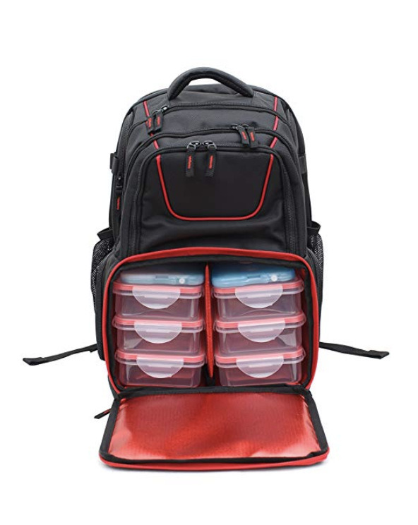 6 Persons Cooler Bag 1680d Oxford Fitness Bag Durable Lunch Bag Outdoor Picnic Backpack