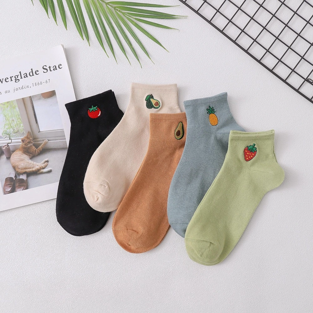 China Socks Factory Supply Top Quality Lady's Socks Cotton Ankle Socks