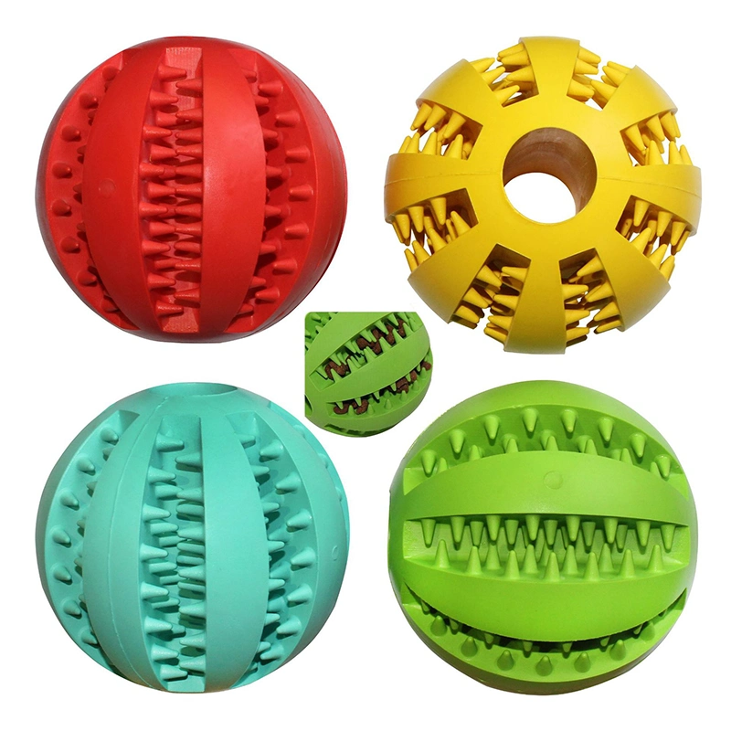 New Pet Toy Interactive Rubber Balls Pet Dog Cat Puppy Chew Toys Ball