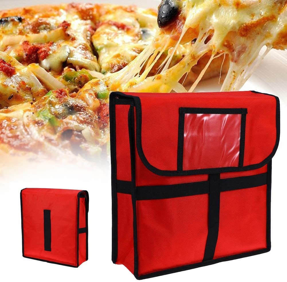 Pizza Food Delivery Bag, 11 Inches Thermal Food Storage Holder Large Pizza Delivery Bag