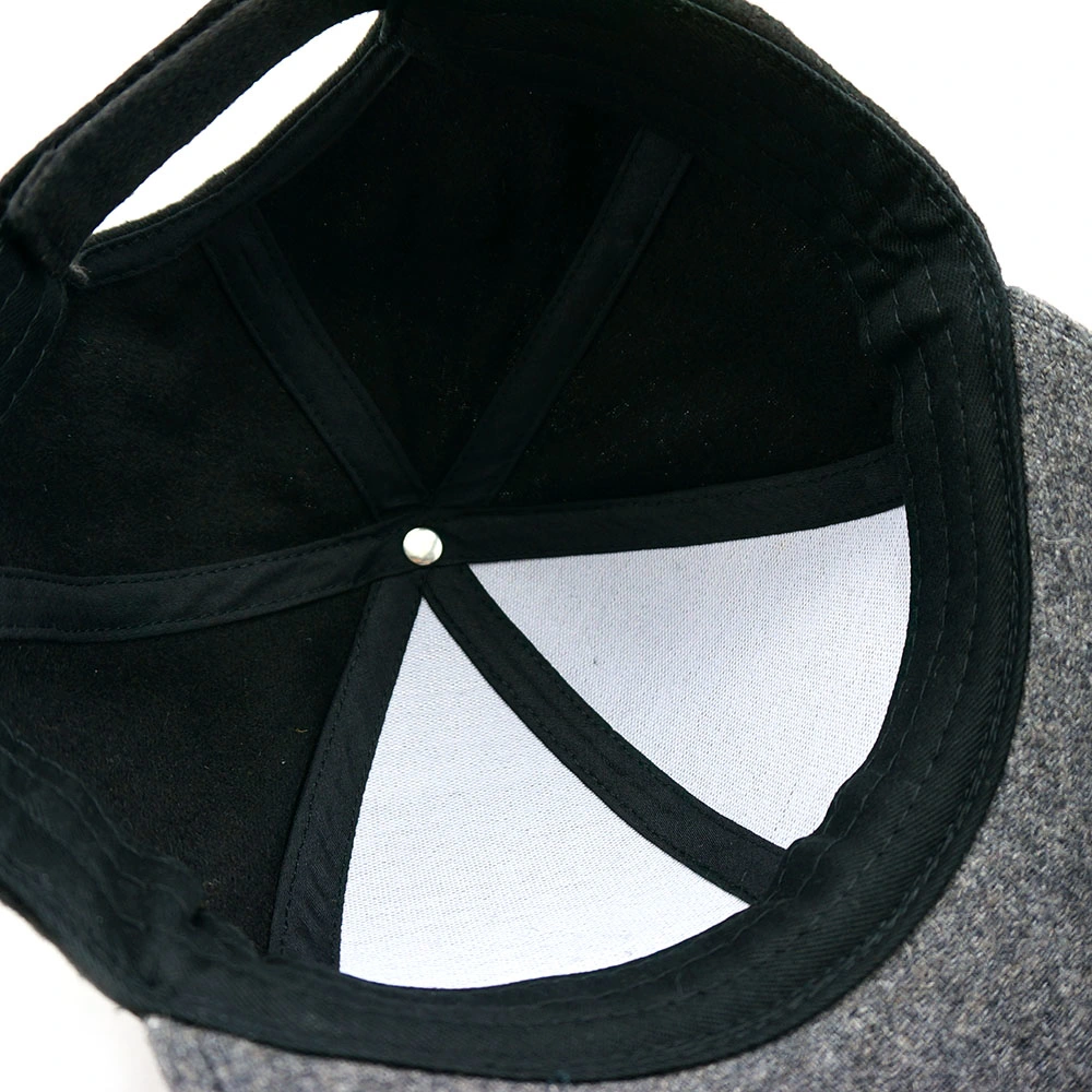 Logo Custom Hip Hop Hat Brim Wool Material Hat Body Cotton Sunshade Hat Promotional Hats