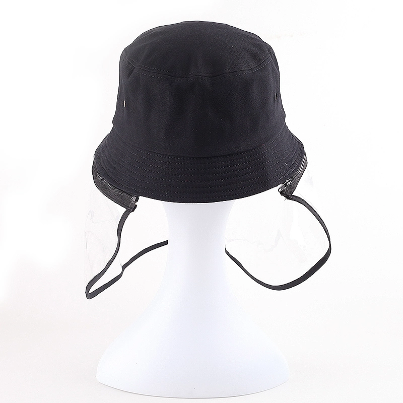 Transparent Face Cover Hat Cover Face Protective Bucket Hat with Detachable TPU