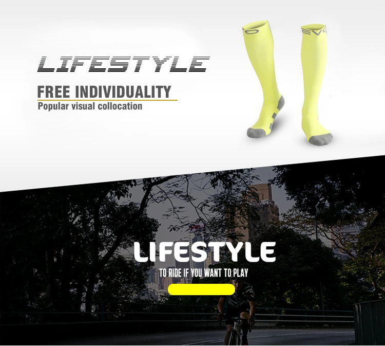 Wholesale Breathable Custom Logo Sport Compression Socks Running Socks