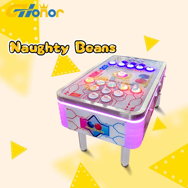 Most Popular Kids 2 Players Arcade Hit Naughty Beans Game Coin Operated Hammer Game Redemption Tickets Game Hit Bean Game Arcade Kids Game Machine