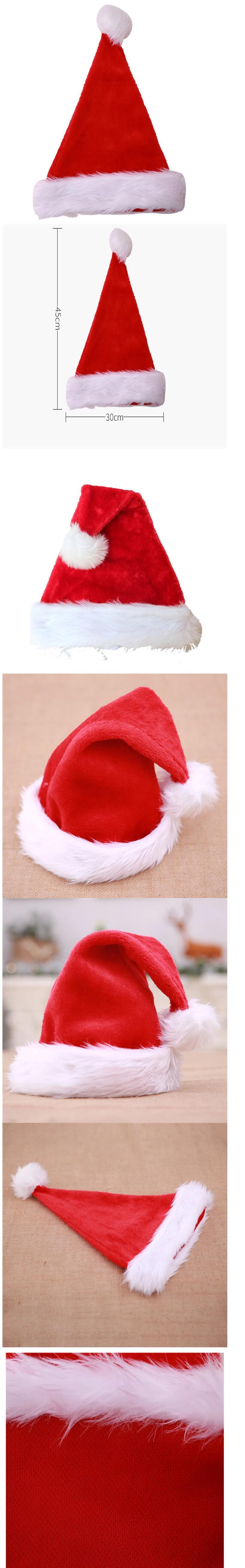 Factory Price Promotional Custom Christmas Santa Hats Cute Red Kids Hats