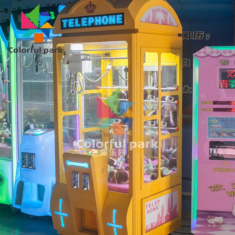 Colorfulpark Doll Machine Arcade Game Claw Crane Machine Arcade Claw Prizes Cube' machine Prize Vending Machine