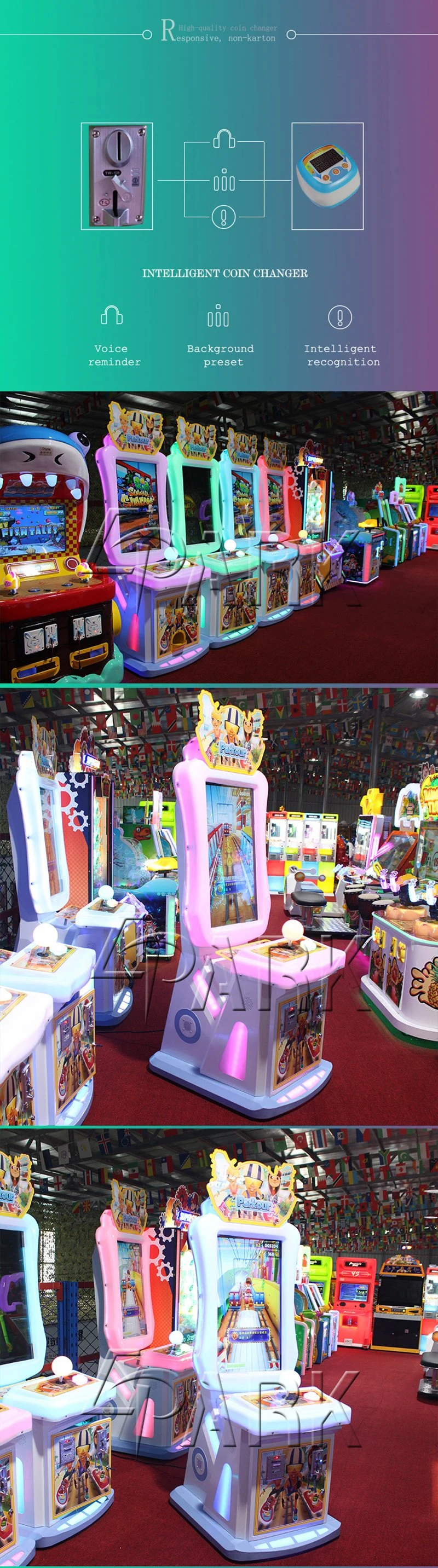 Malaysia Arcade Machines Cheap Price Subway Parkour Video Machine Race Game Machine